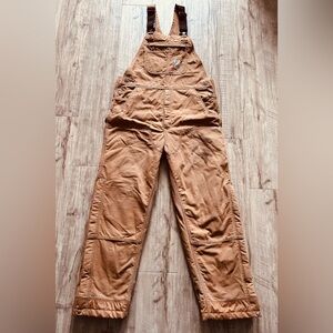 Carhartt Men's Quilt Lined Duck Bib Overalls workwear country farm construction